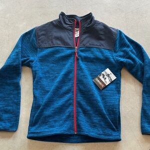 Avalanche Kids fleece Jacket in Blue and navy